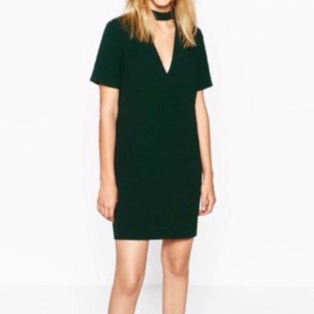 Zara V-Neck chocker dress